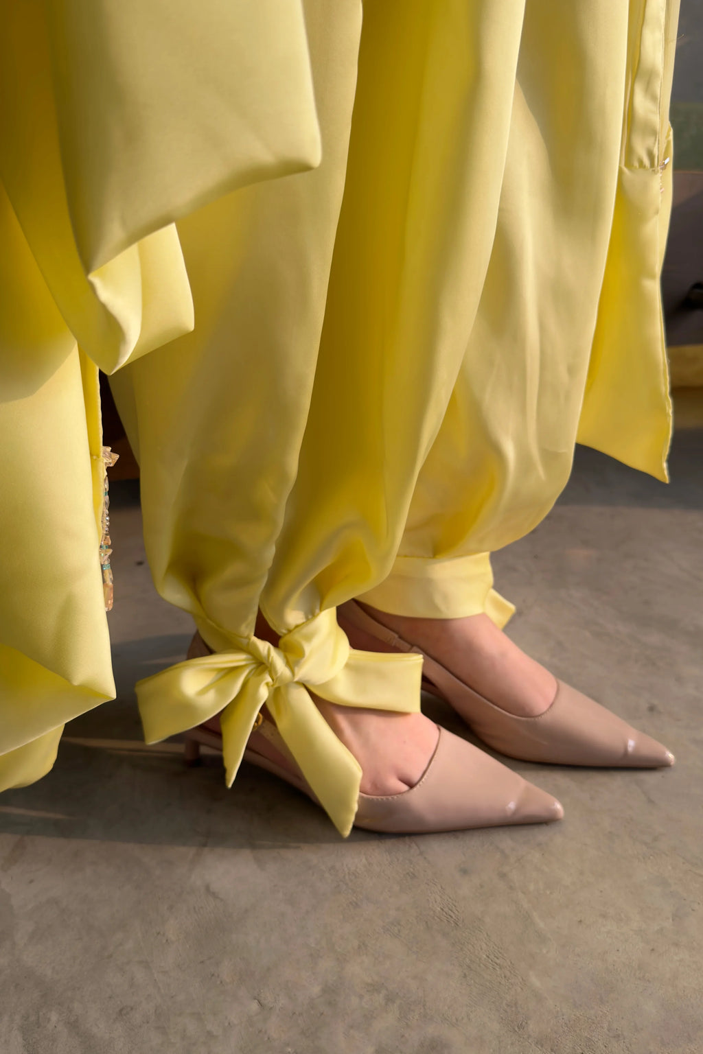 Butter Bloom balloon pants bow detail