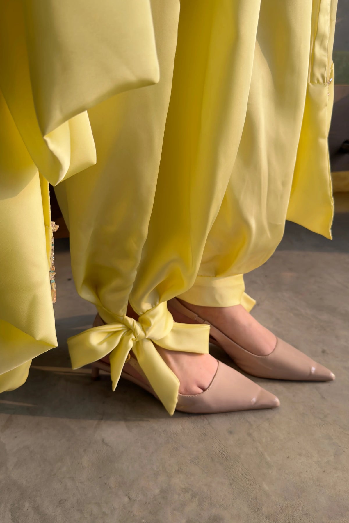 Butter Bloom balloon pants bow detail